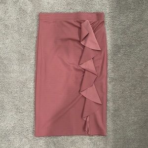 Dusty Rose Pencil Skirt, Size Small